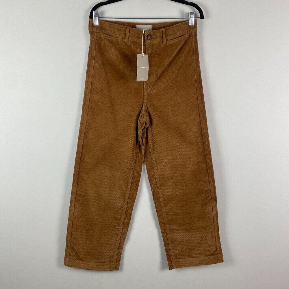 Everlane Wide Leg Corduroy Pants in Brown